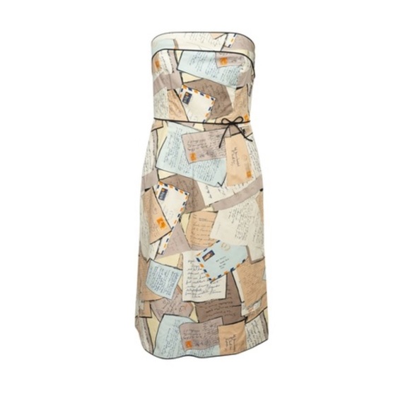 J.Crew Strapless Love Letter/Postcard Dress - Picture 3 of 14